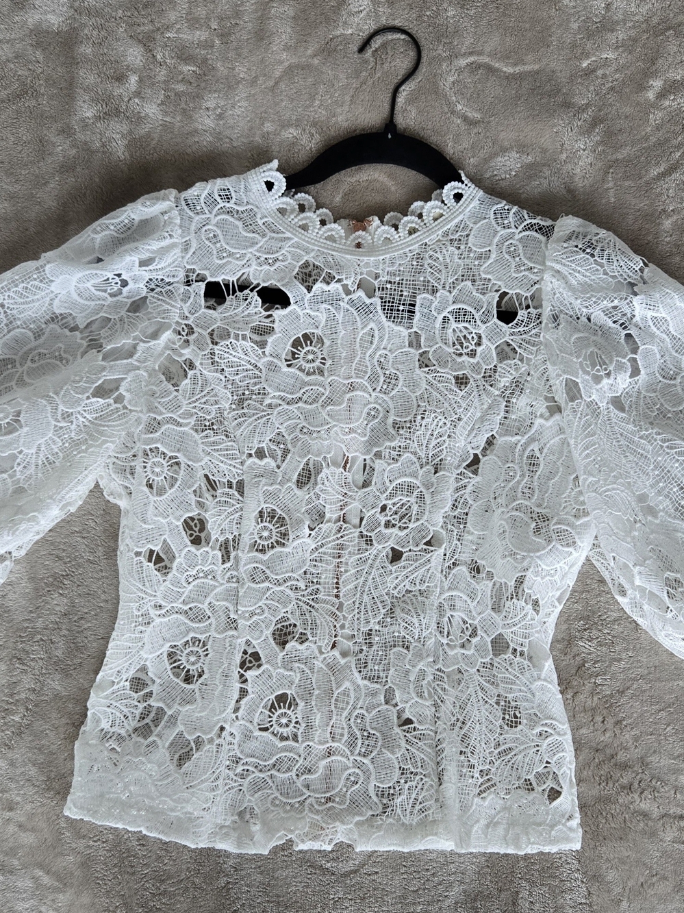 Gorgeous Anthropologie Sarah Hann Lace Blouse – White / Small